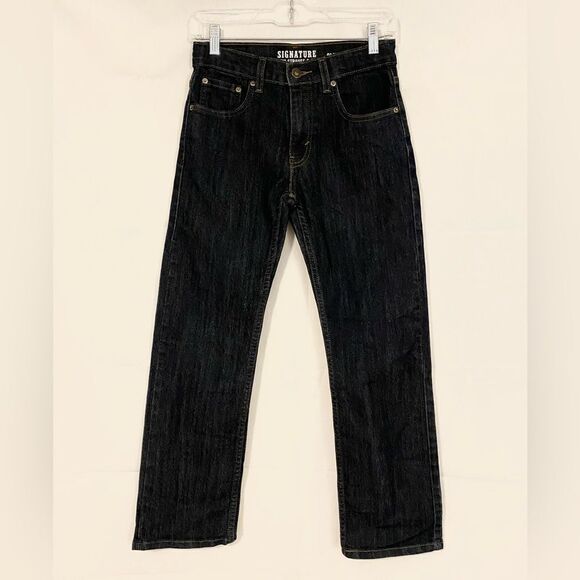 Signature by Levi Strauss Other - Boys Levi’s slim straight adjustable waist dark blue wash denim jeans. Size 14 R